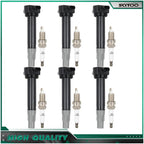 6X Ignition Coils & Spark Plugs for Chrysler 300, Dodge Charger (2006–2010)