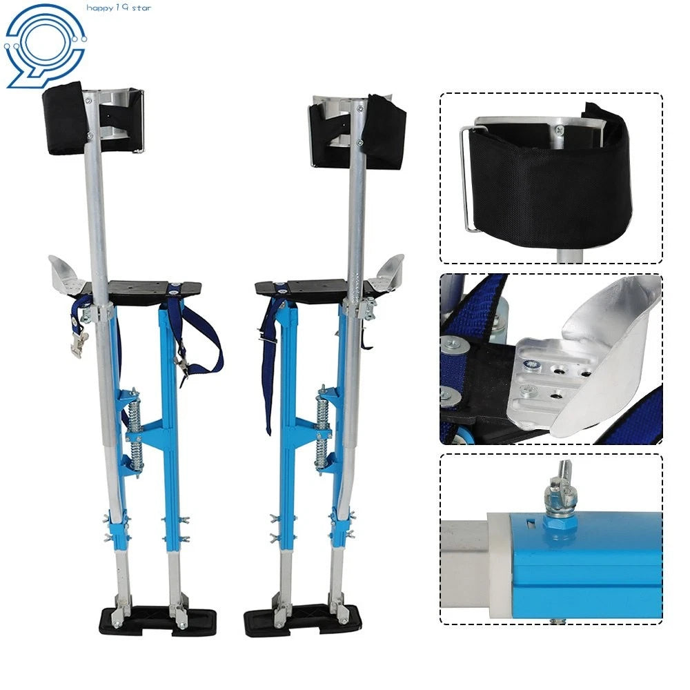 Adjustable Drywall Stilts for Painters 36"-48" Blue