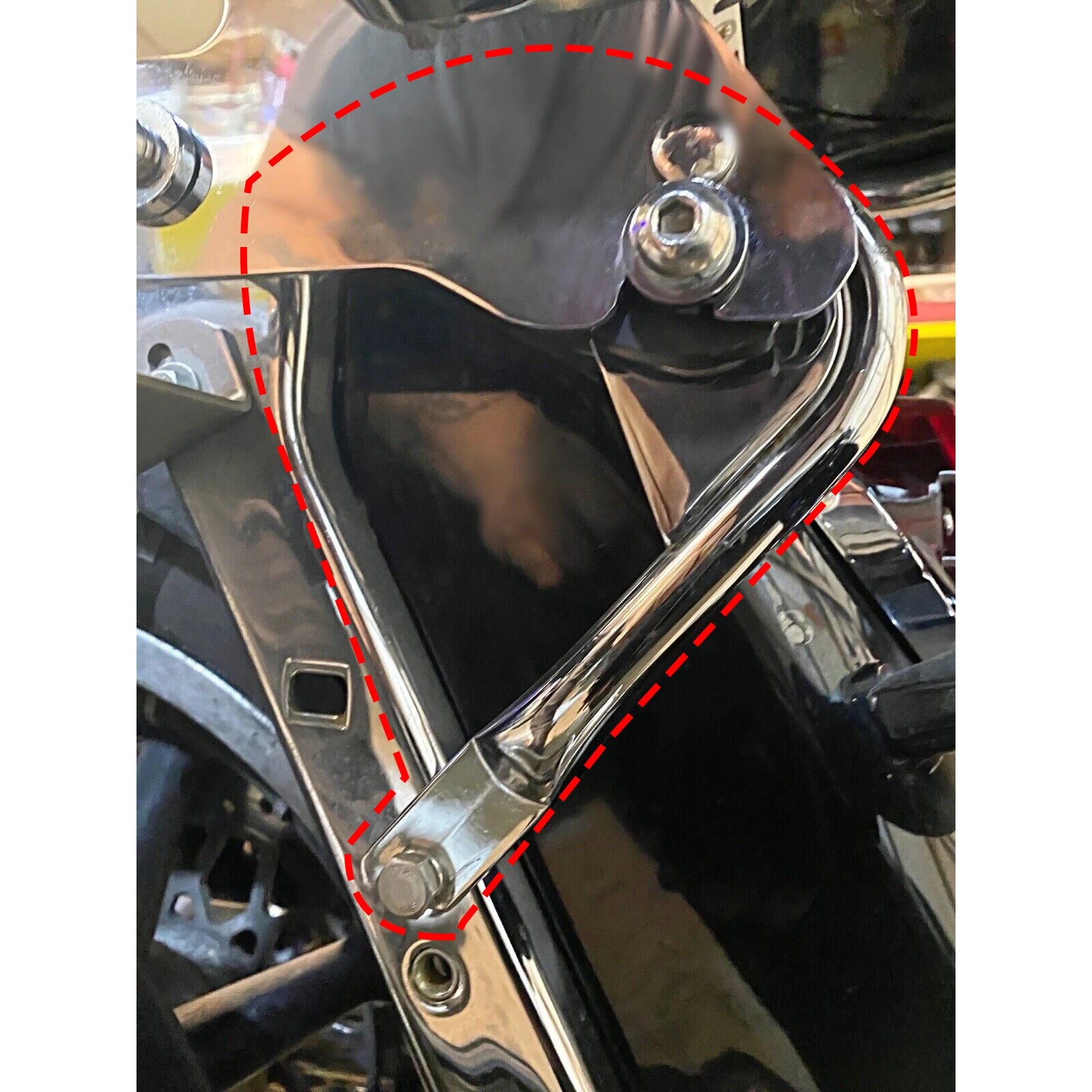 Detachable Luggage Rack Docking Hardware for Harley Touring (1997–2008)