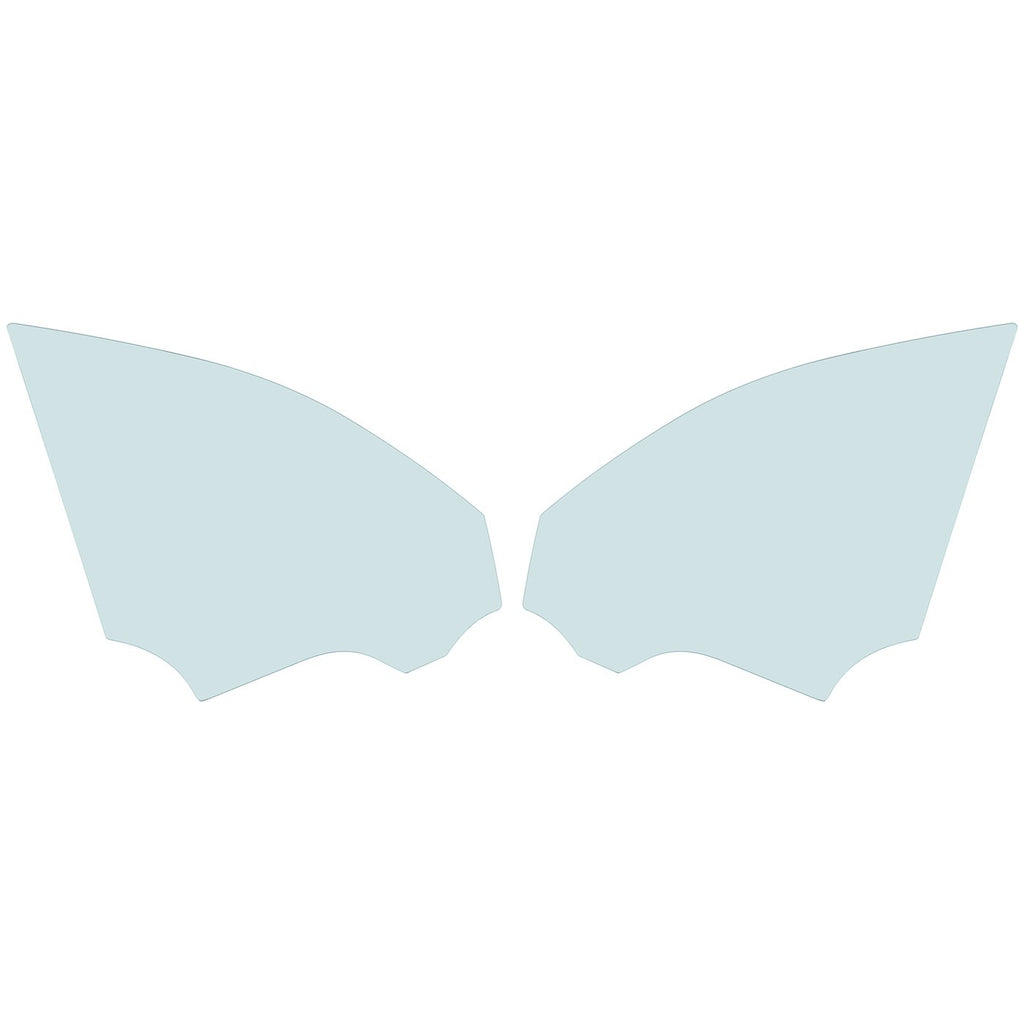 Set of 2 Door Glasses for Sedan Left Right