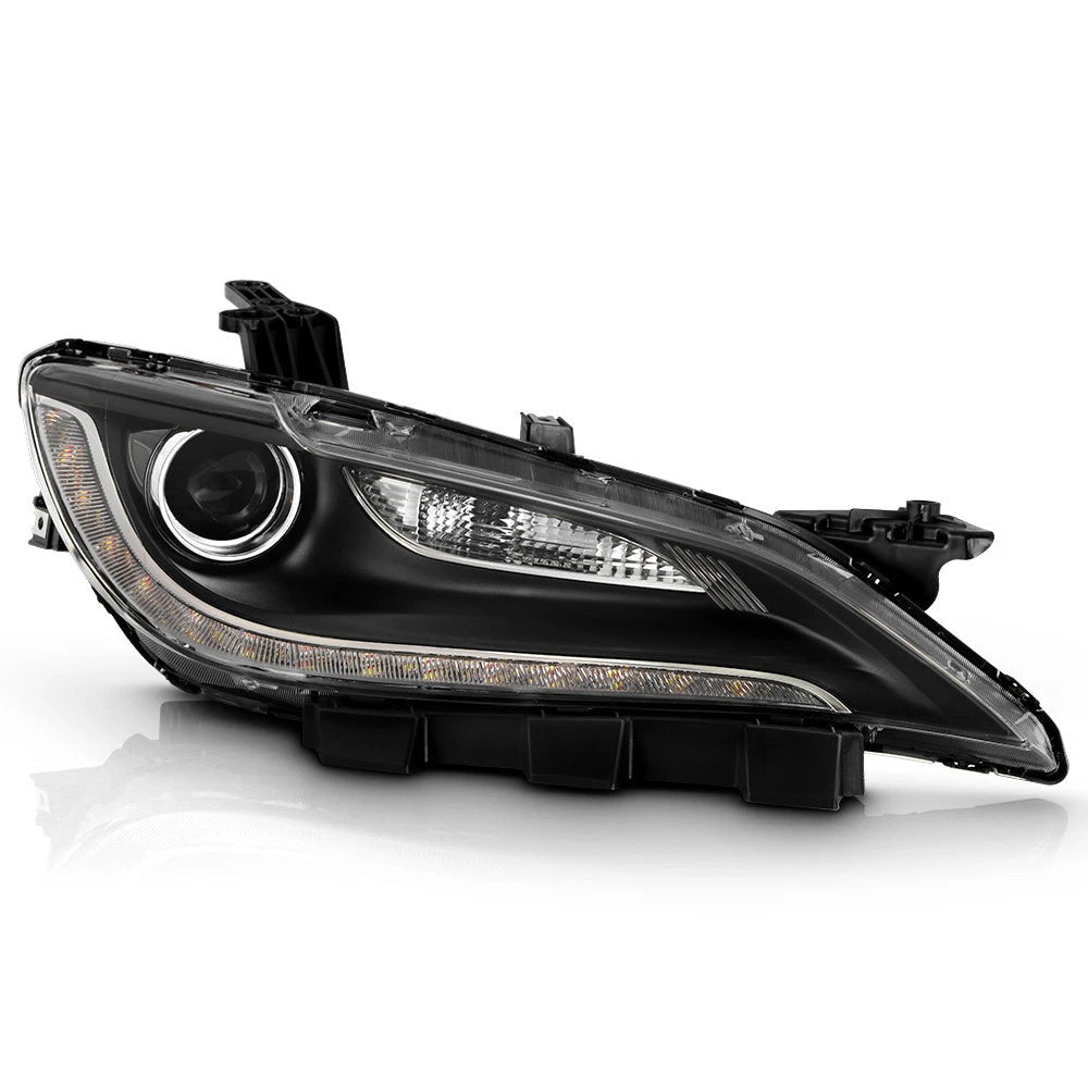 HID/Xenon Headlight w/ LED DRL Black Trim for Chrysler 200 (2015–2017)