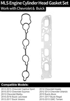 Head Gasket Set for Chevy Equinox Malibu GMC Terrain Buick Lacrosse (2010–2017)