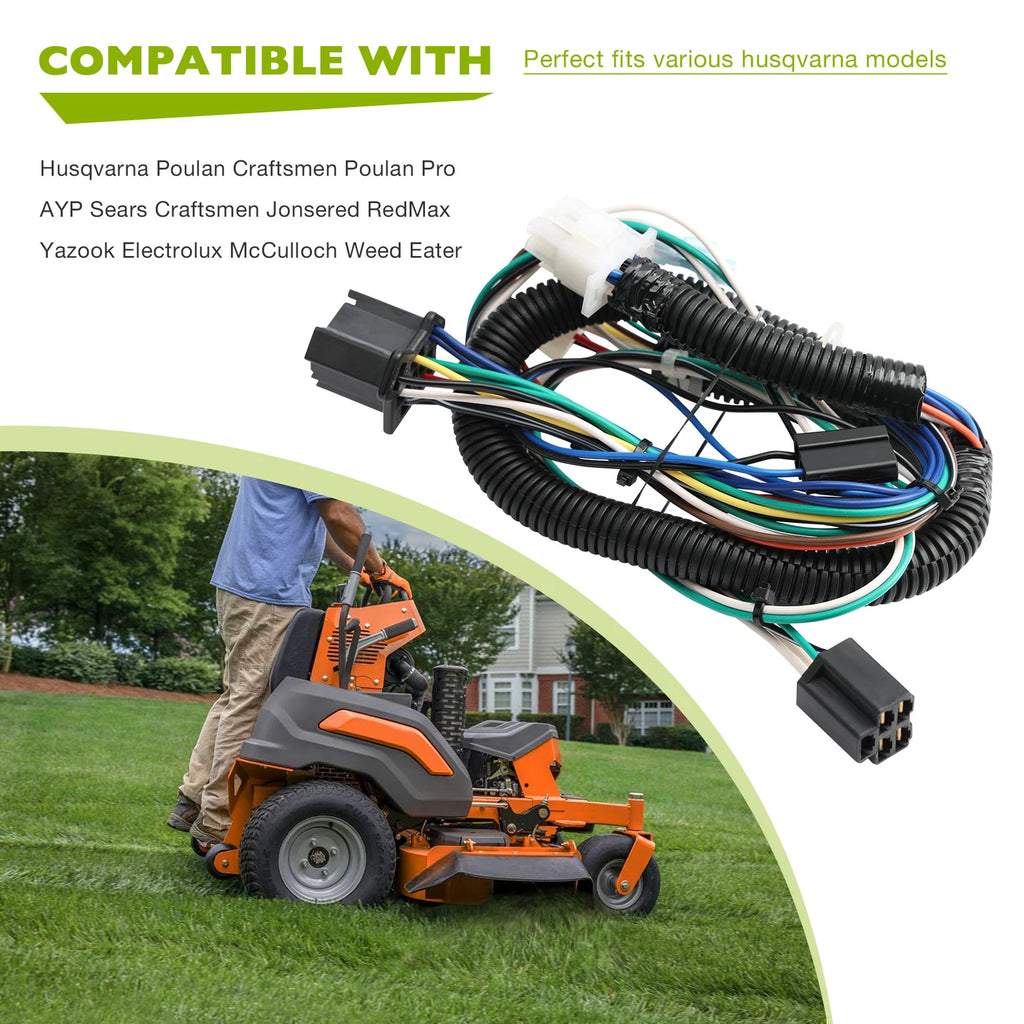 Ignition Wire Harness for Husqvarna 2246, Poulan PP19A42, Craftsman (581023101)
