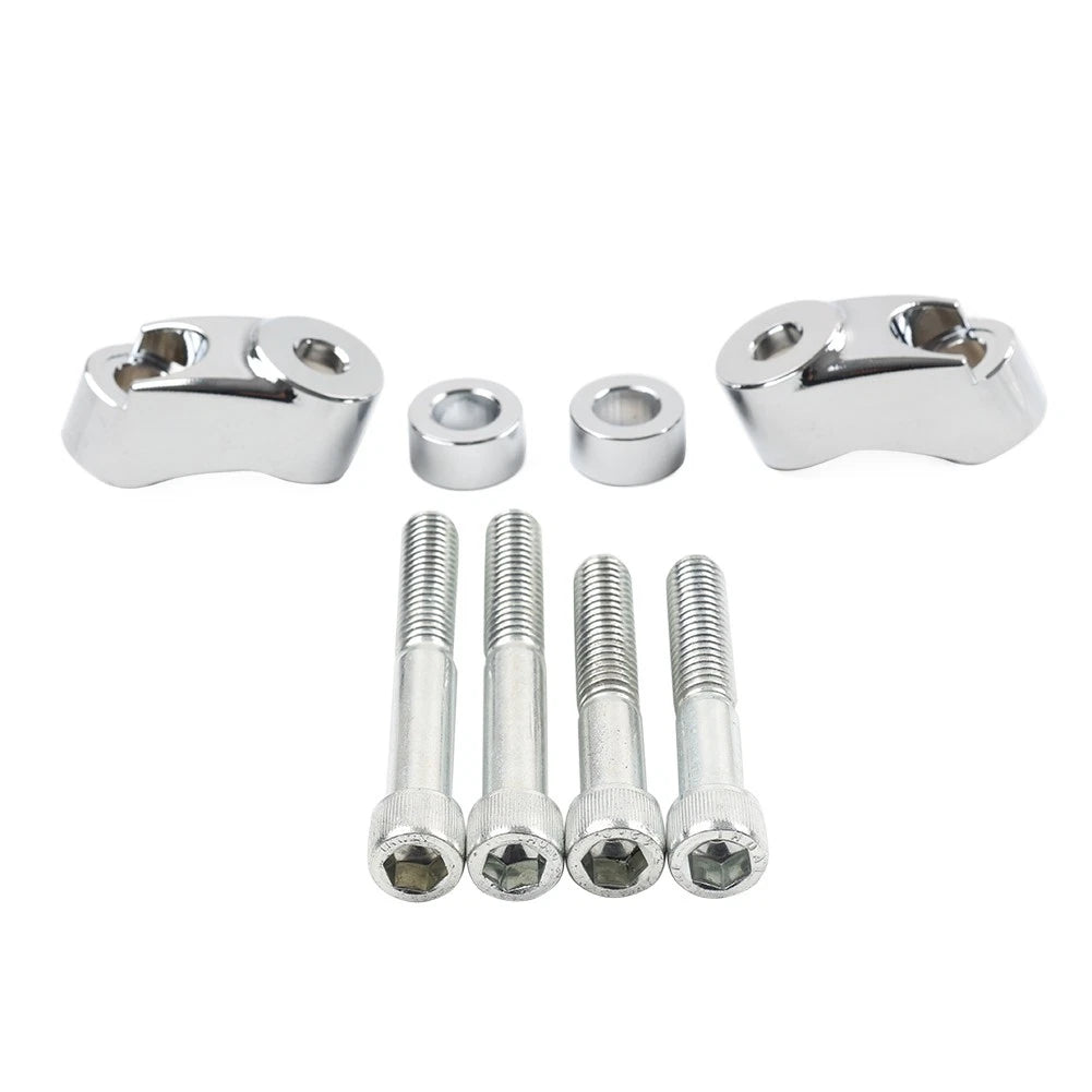Front Turn Signal Mount Bracket Relocation Kit for Harley Dyna FXR (39MM 49MM)