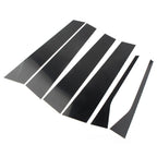 6X Glossy Black Pillar Post Door Trim for VW Jetta Sedan (2006–2010)