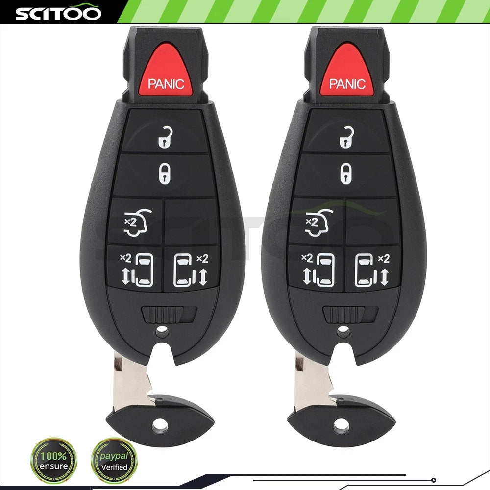 2X Keyless Entry Remote Fob for Dodge Grand Caravan (2008–2013)