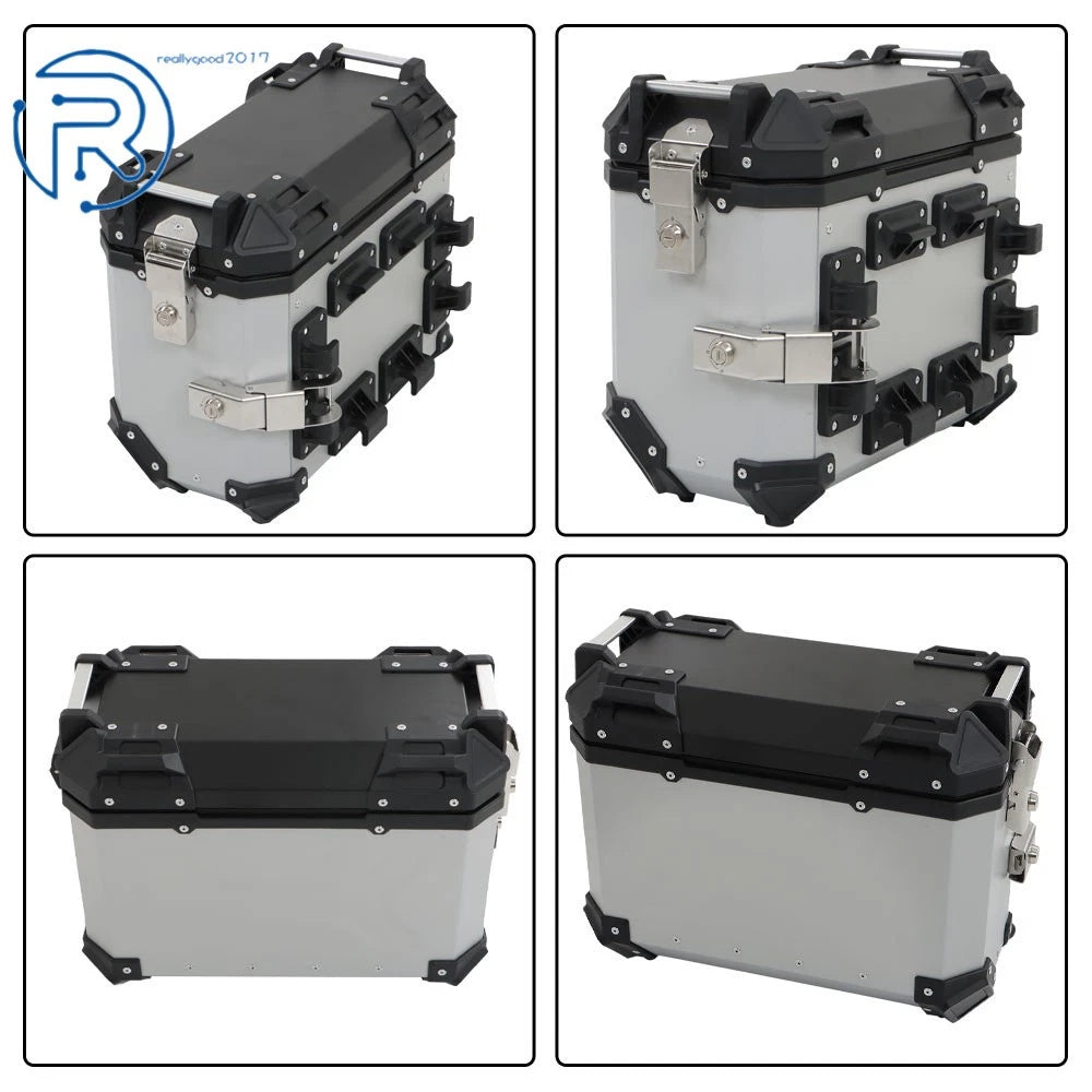 36L Hard Saddlebag Box Trunk for Motorcycle with Support Racks