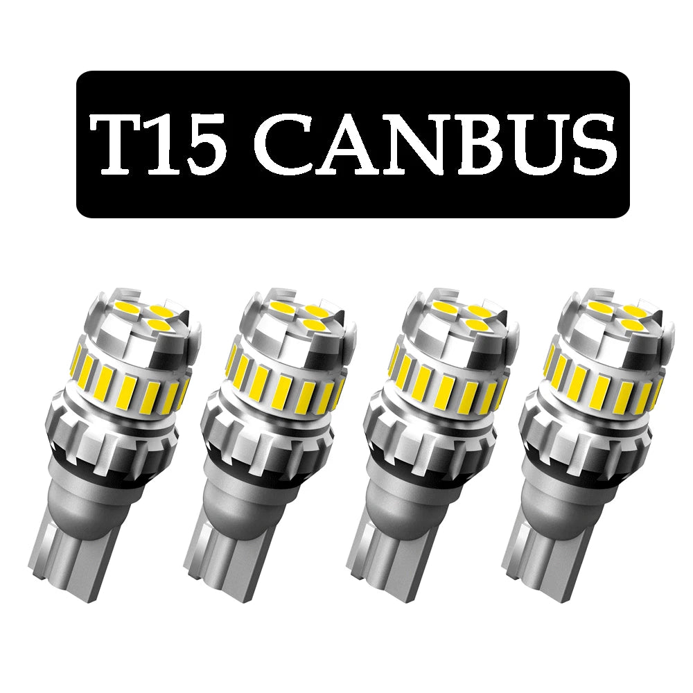 Set of 4 LED Backup Reverse Lights for Car (2010–2023)