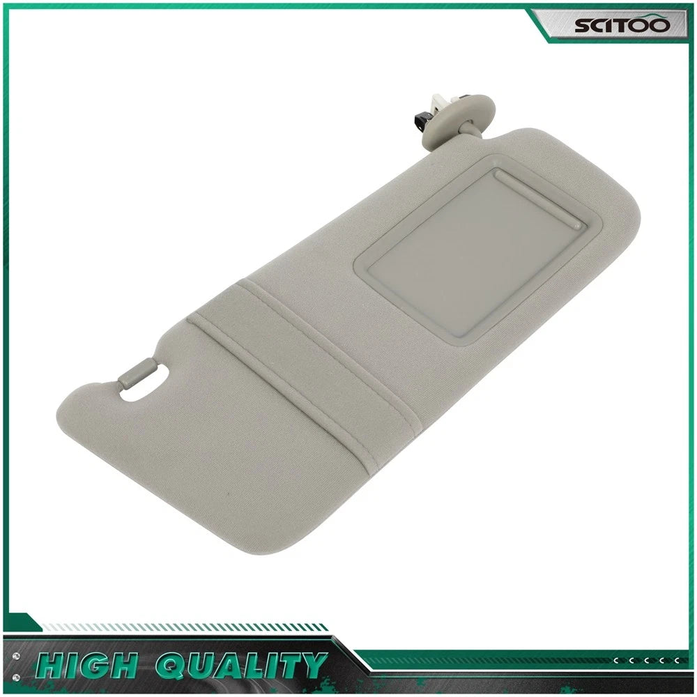Right Passenger Side Sun Visor for Toyota Camry (2009–2011) Gray