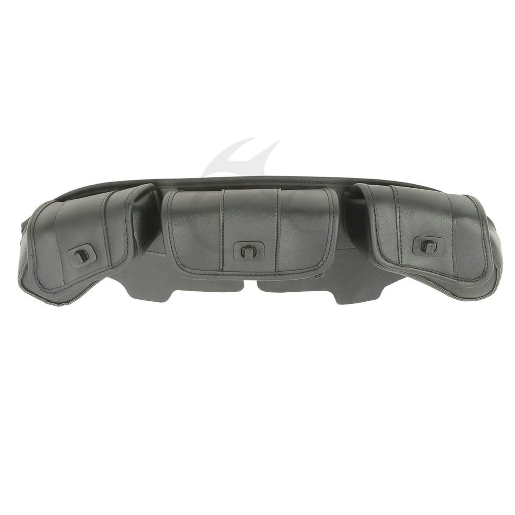 Windshield Bag Saddle 3 Pouch Pocket for Harley Electra Street Tri Glide (1993–2013)