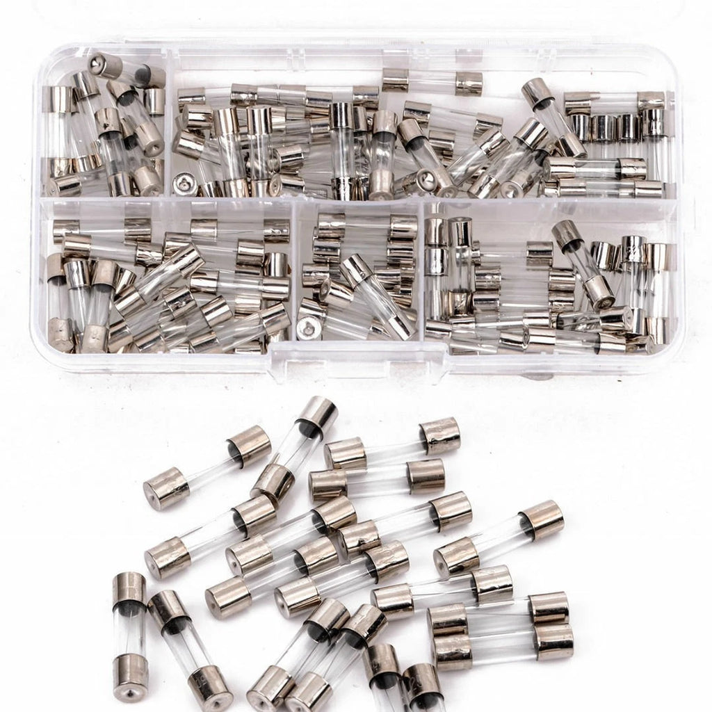 Set of 10 Glass Tube Fuses 5x20mm Quick Blow 0.1A-30A Assorted Kit
