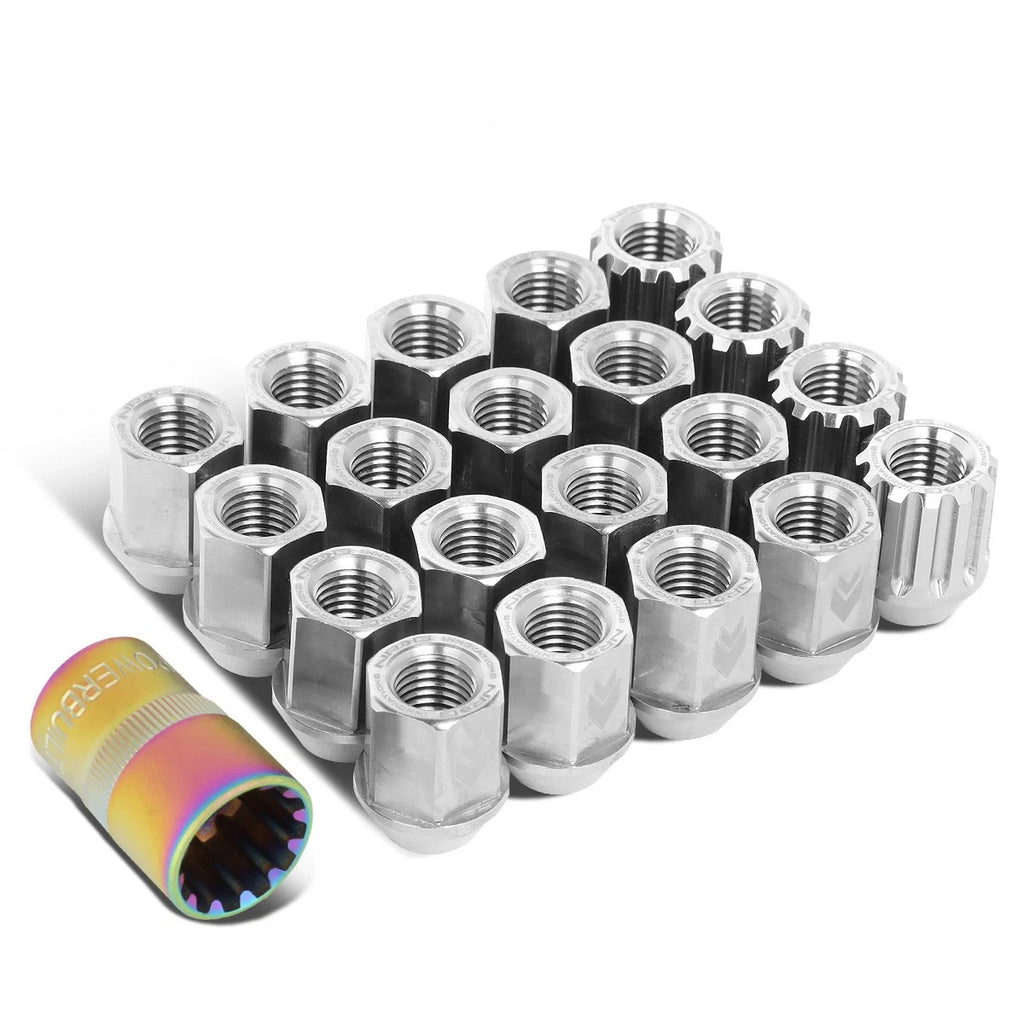 16Pc Open-End Lug Nut Set M12x1.5 for NRG Innovations LN-T200SL-21