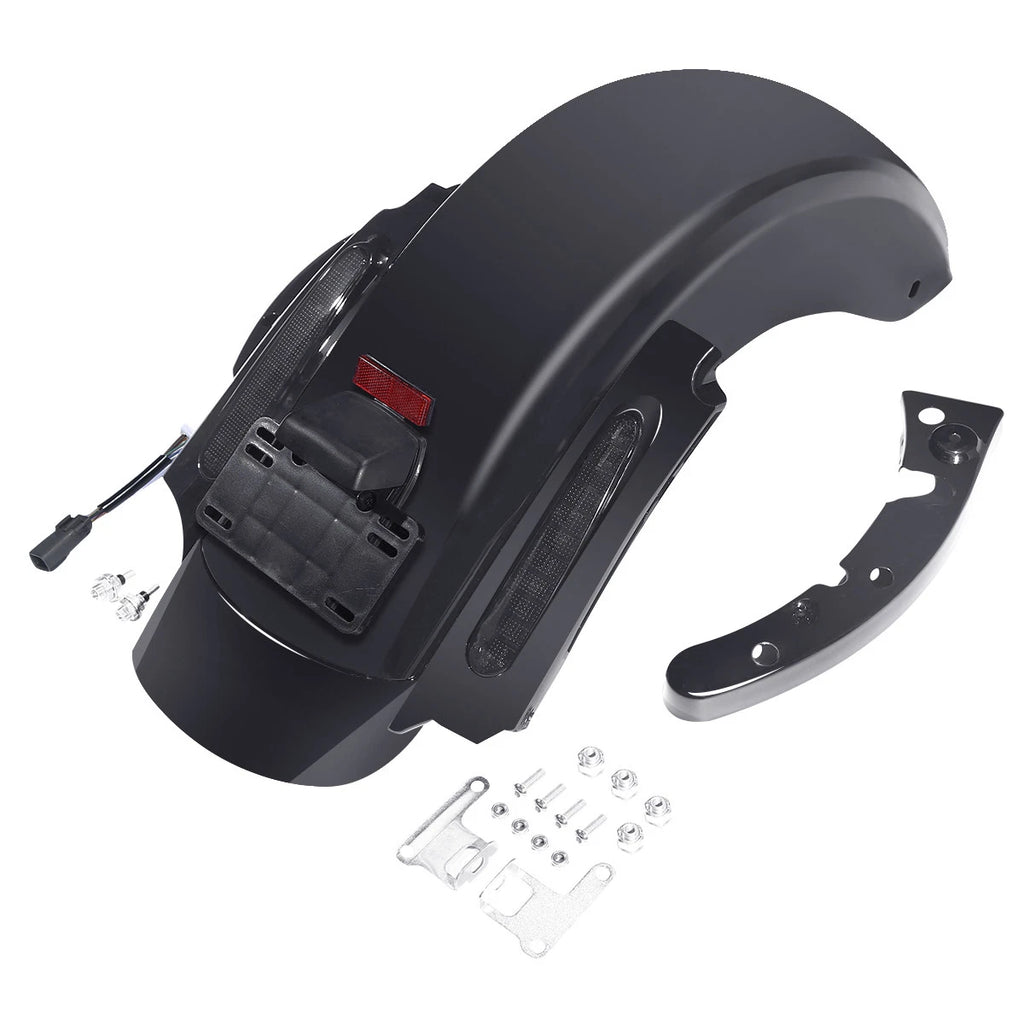LED Rear Fender & 5" Stretched Saddlebag for Harley Touring (2009–2013)