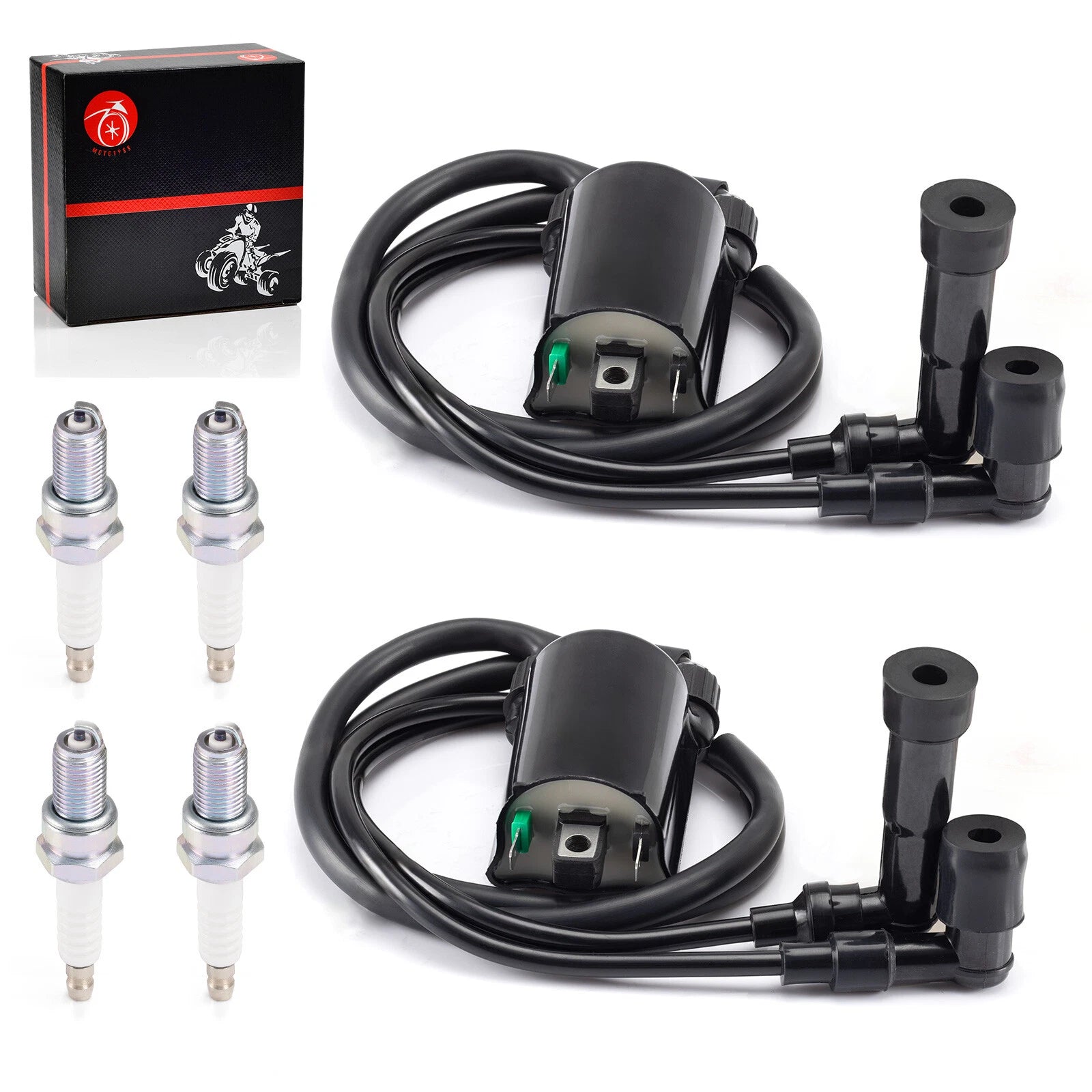 Ignition Coil & Spark Plug for Kawasaki VN1500 Vulcan 1500 Classic (1996–2008)