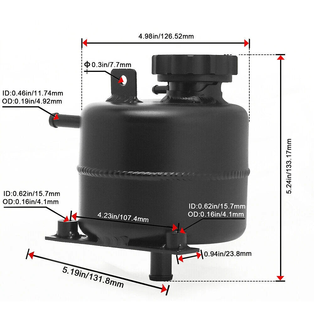 Coolant Overflow Expansion Tank Reservoir w/Cap for Mini Cooper S (2002–2006)