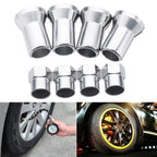 Set of 4 TR413 Chrome Tire Valve Stem Caps for Car Truck