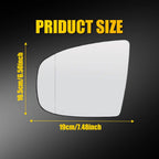 Heated Left Driver Side Door Wing Mirror Glass for BMW X5 X6 (2007–2013)