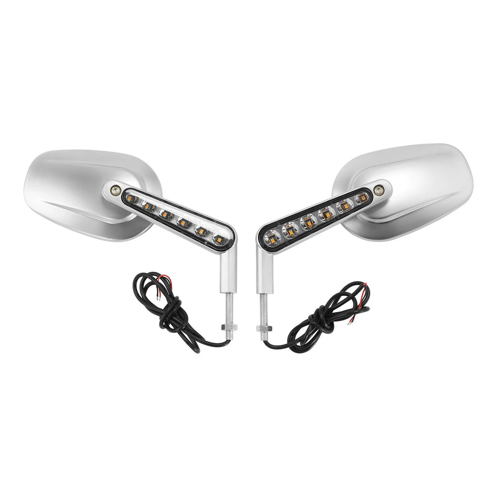 Rear View Mirrors with LED Turn Signals for Harley Davidson V-Rod VRSCF (2009–2017)
