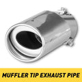 Chrome Stainless Steel Rear Exhaust Pipe Tail Muffler Tip for