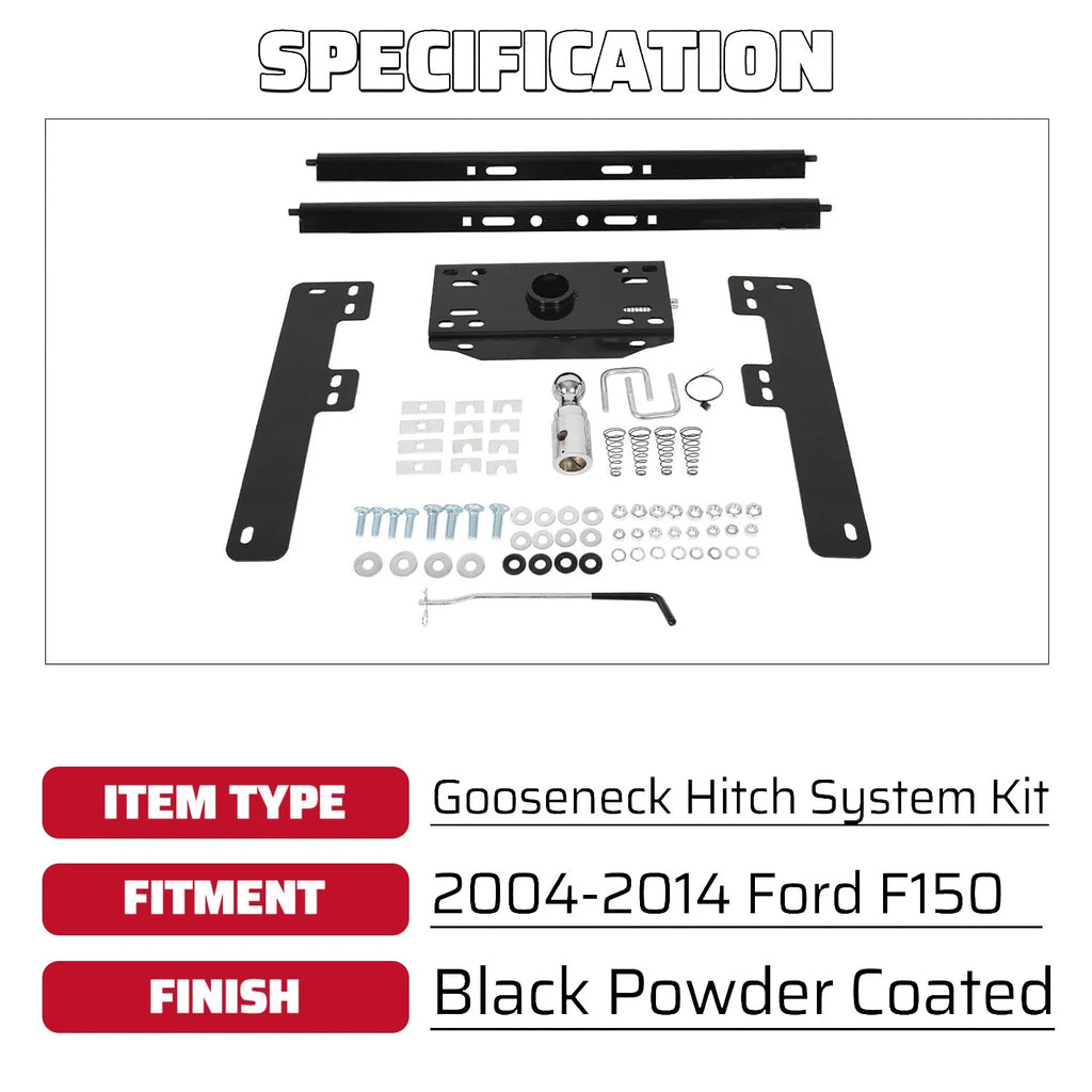 Gooseneck Trailer Hitch for Ford F150 (2004-2014)