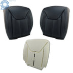 Front Seat Bottom Covers with Driver Foam Pad for Jeep Wrangler (2013-2017)
