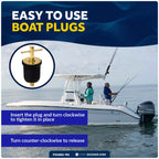 2X T-Handle Drain Plugs 1-Inch for Five Oceans FO2882-M2