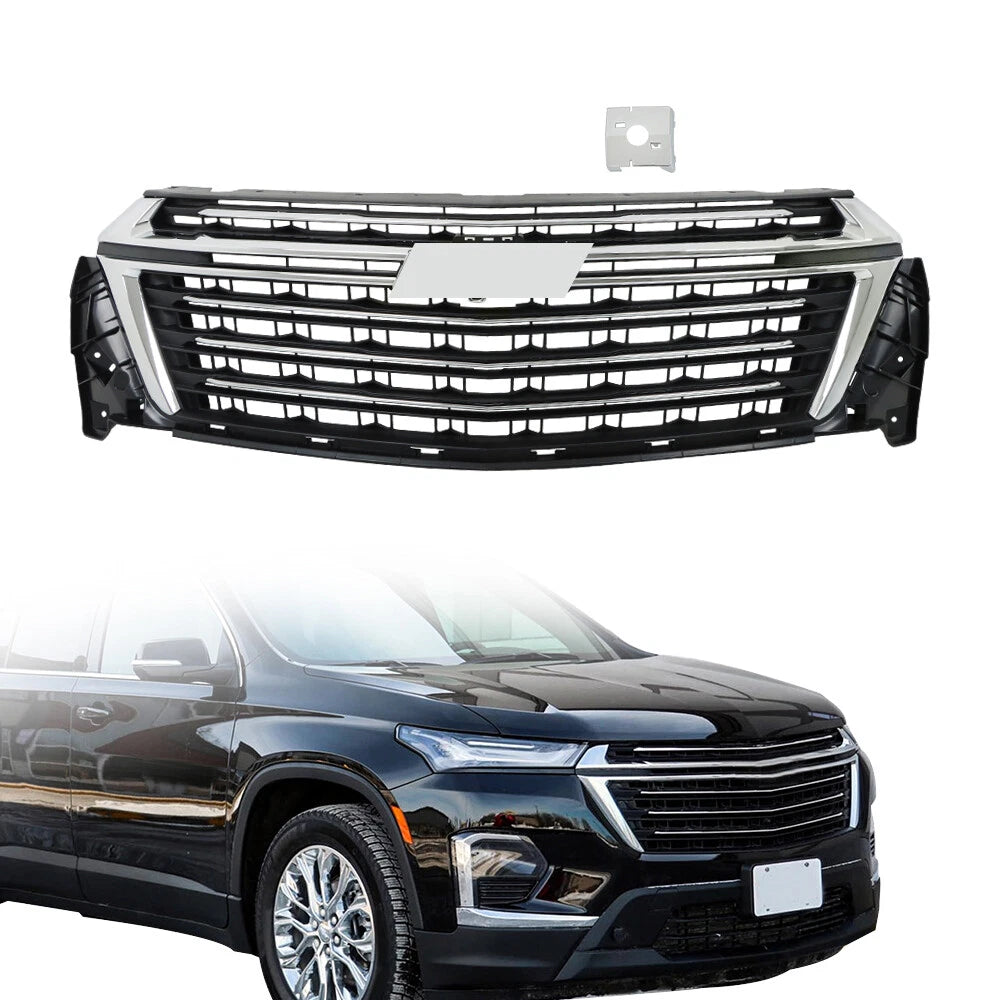 Front Upper Grille for Chevrolet Traverse (2022–2023) Chrome Surround