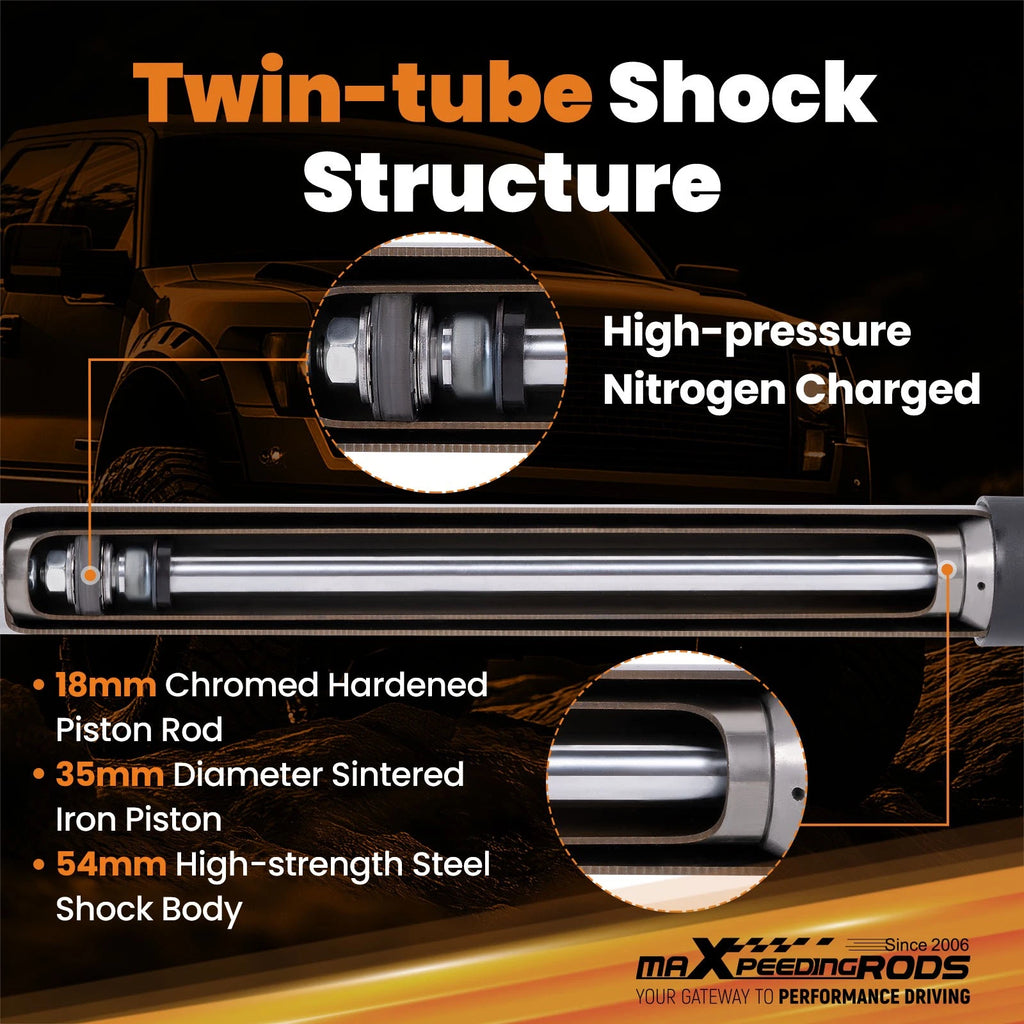 Front Lift Shock for Ford Ranger (1983–1997) 1.5-2" Lift Gas Charged