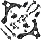 Set of 4 Front Lower Control Arms Ball Joints Sway Bars Tie Rods for Honda Civic (2006–2011)