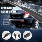Set of 2 Rear Windshield Wiper Blade Arms 285mm for Volkswagen Passat B6 (2005–2010)