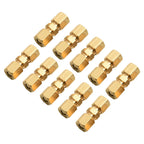 10 x Brake Line Connector Without Flaring 4.75mm 3/16in Double Cutting Ring