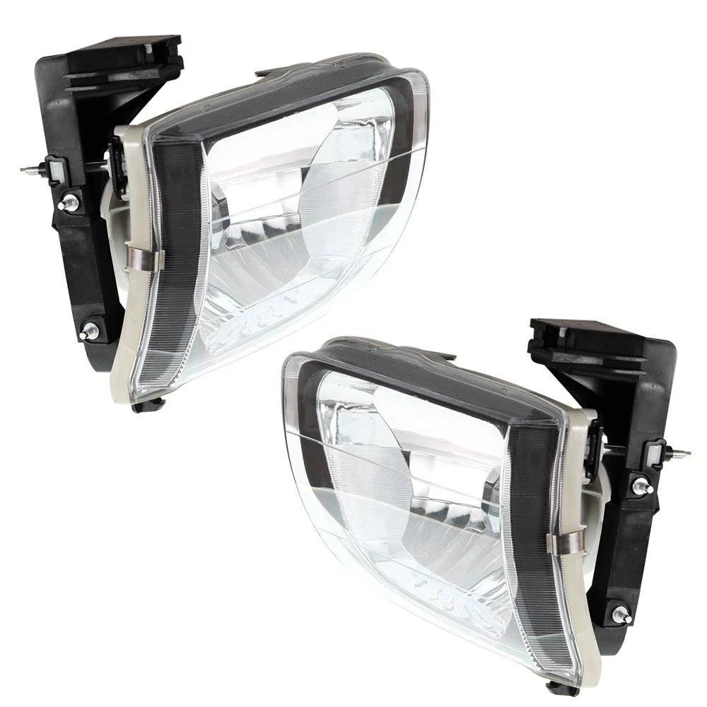 Set of 2 Headlights for Toyota Tacoma (2001–2004) Halogen Chrome Housing