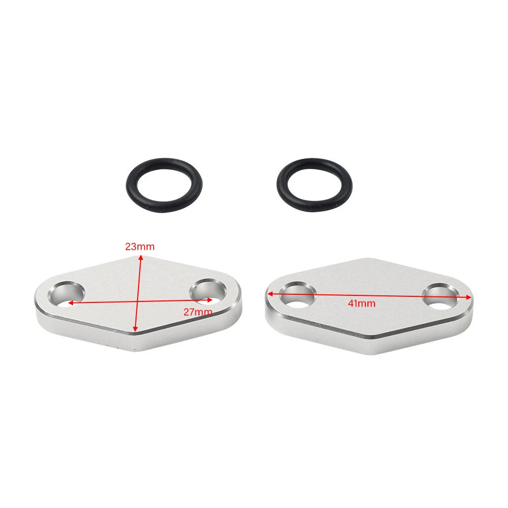 Black Oil Cooler Block Off Plate w/ Gasket for Suzuki Hayabusa GSX1300R (1999–2020)