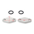 Black Oil Cooler Block Off Plate w/ Gasket for Suzuki Hayabusa GSX1300R (1999–2020)