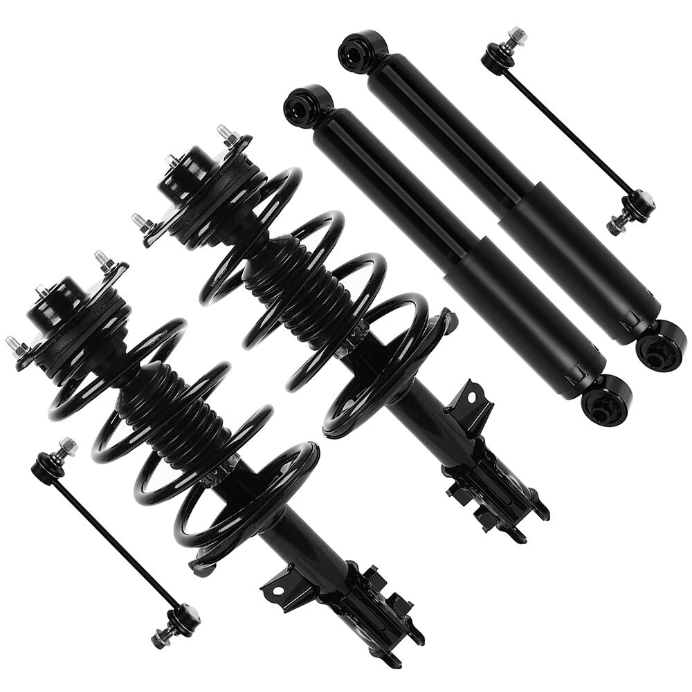 Front Struts Rear Shocks Sway Bars Kit for Kia Forte (2010–2013)