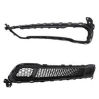 2X Front Lower Bumper Cover Grille with Molding Trim for Jeep Cherokee (2014-2018)
