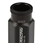 20 PCS Open End M12x1.25 50mm Tall Black Universal JDM Lug Nuts + Lock Key