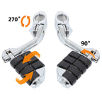 Highway Pegs for Harley Road King, Street Glide (1-1/4" Bars)