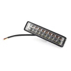 6" LED Work Light Bar Dual Color White Amber for Car