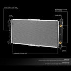 Aluminum Core Replacement Radiator for Mazda MX6 626 (1992–1997) DPI 1323