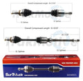 Set of 2 Front AAR CV Axle Shafts for Mazda CX-9 (2016–2017)