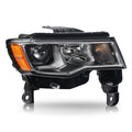 Halogen Chrome Headlight for Jeep Grand Cherokee (2017–2022) W/Bulb, Right