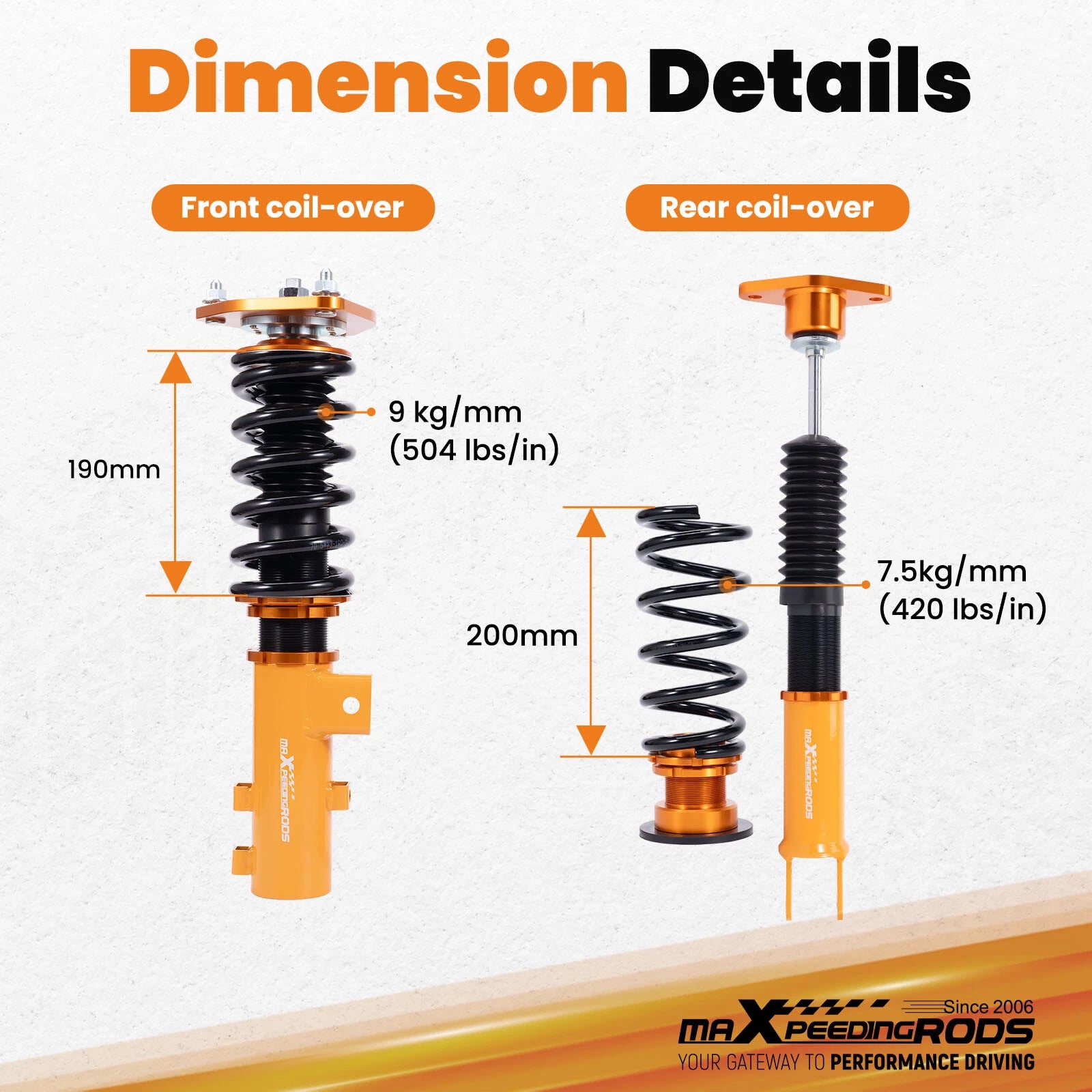 Coilovers Suspension Kit for Kia Optima (2011–2015)
