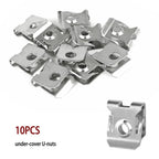 50 x Engine Splash Shield Screws Bolts U-nuts for Ford F-150, Mondeo, Fiesta, Escape