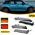 Set of 2 Smoked Lens Amber/Red LED Side Marker Lights for MINI Cooper R55 R57