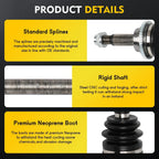 CV Axle Assembly Set for Toyota Sienna (2011–2020) AWD