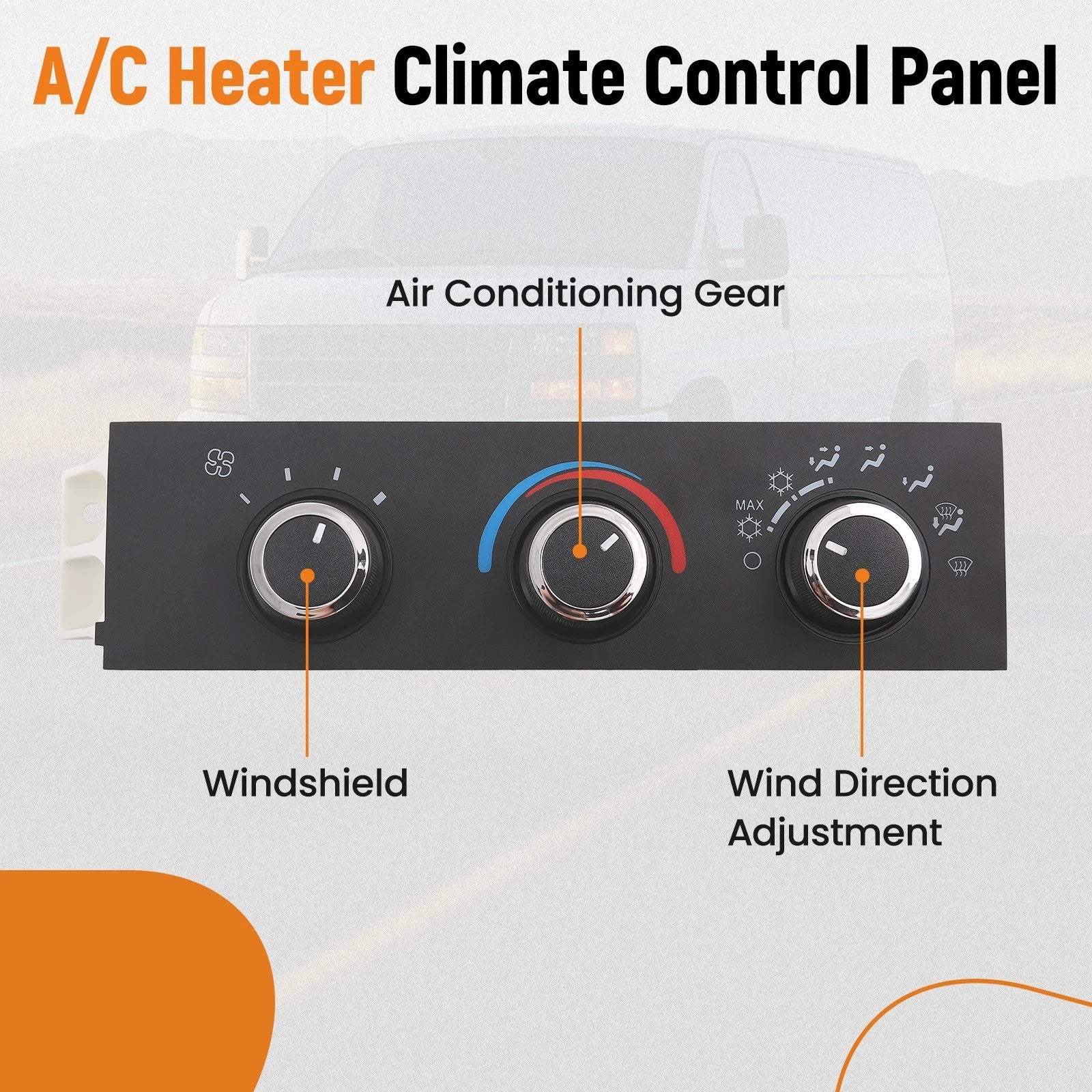 AC Heater Climate Control Module for Chevrolet GMC Express Savana 3500 (2008–2018)