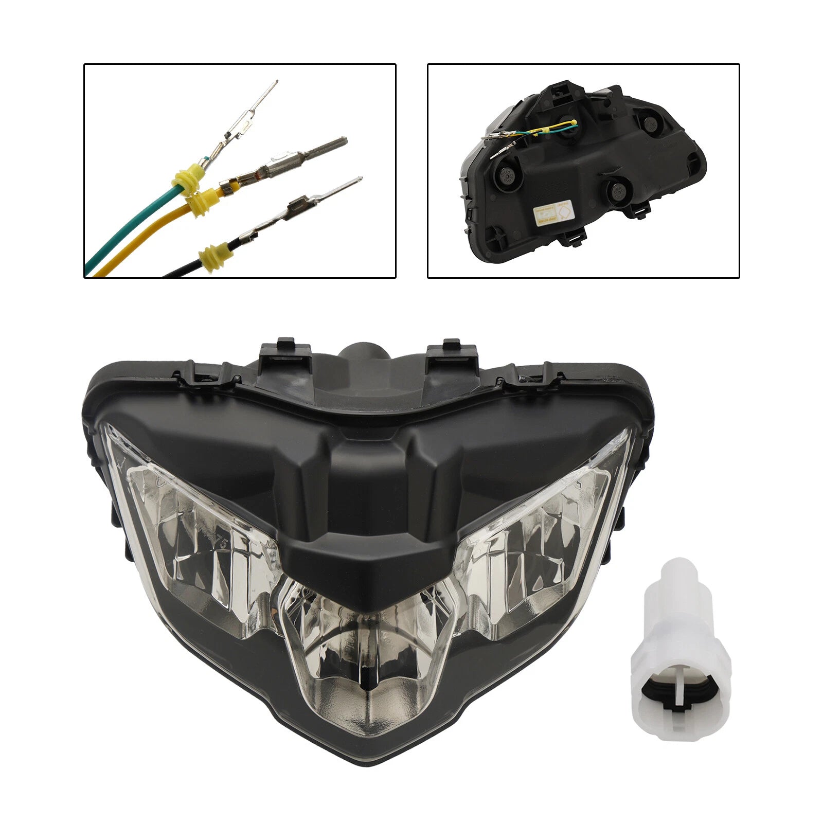 Front Headlight Grille LED Protector Smoke for Yamaha Y15ZR V2 (2019–2021)