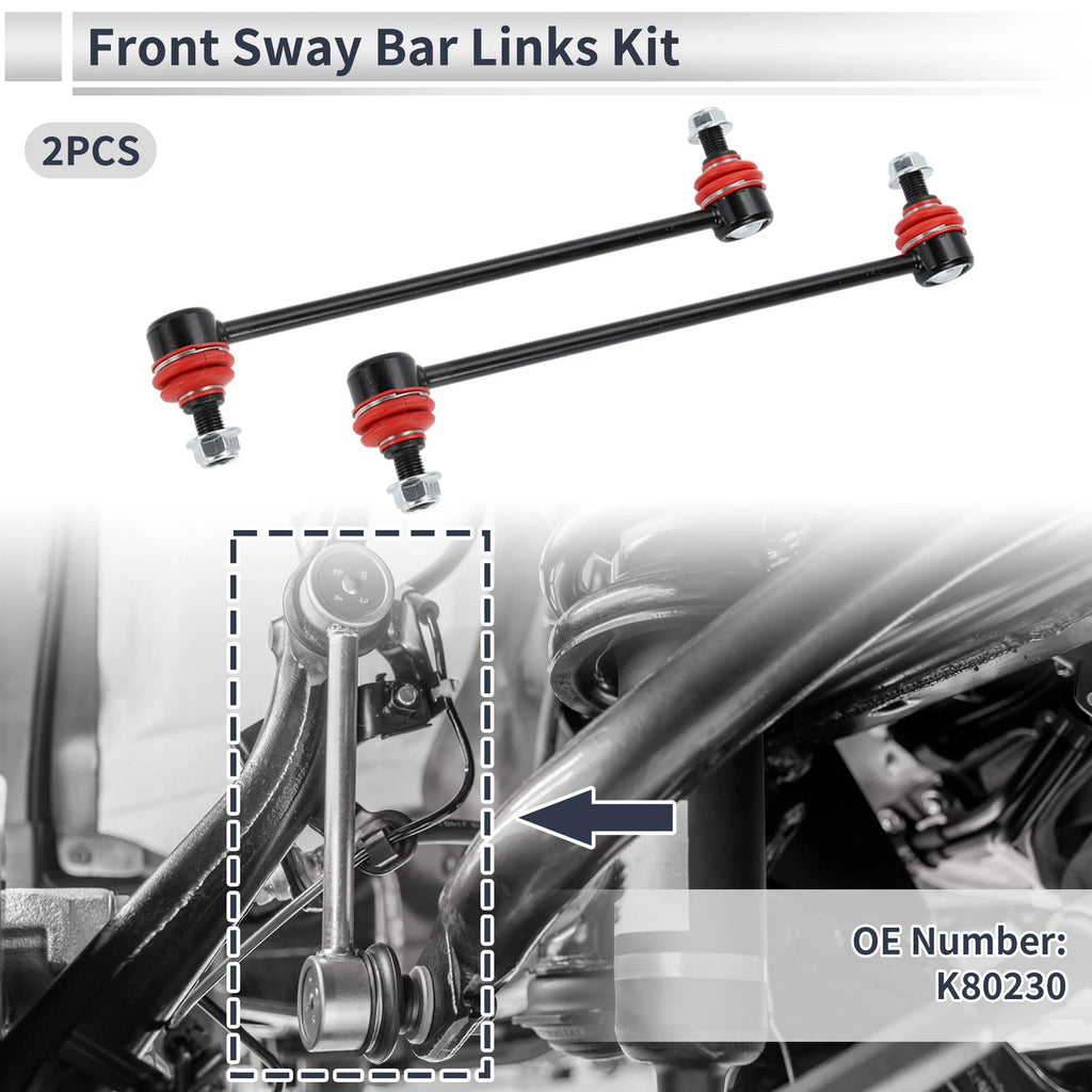 Set of 2 Front Stabilizer Bar Links for Pontiac Vibe (2003–2010) No.K80230