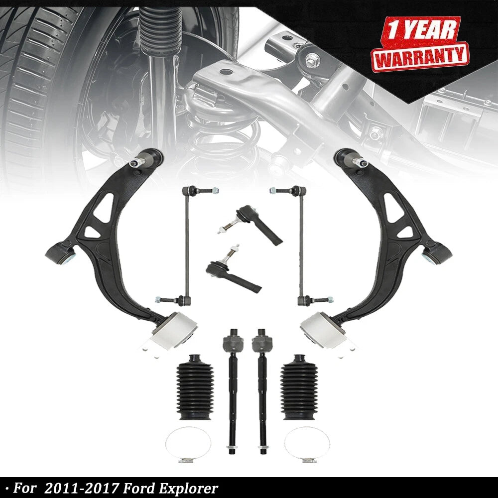 Front Lower Control Arm Ball Joint Tie Rod Sway Bar for Ford Explorer (2011–2017)